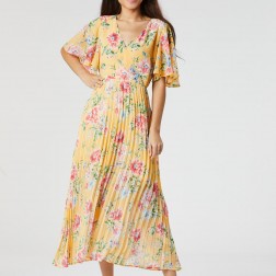 Zibi London - Malika Long Pleated Dress - 9020101